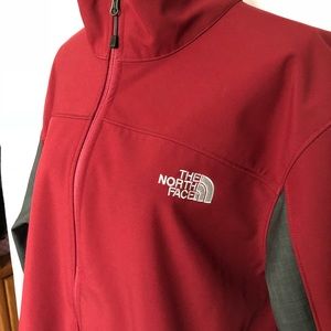 The North Face Burgundy and Gray Winter Jacket